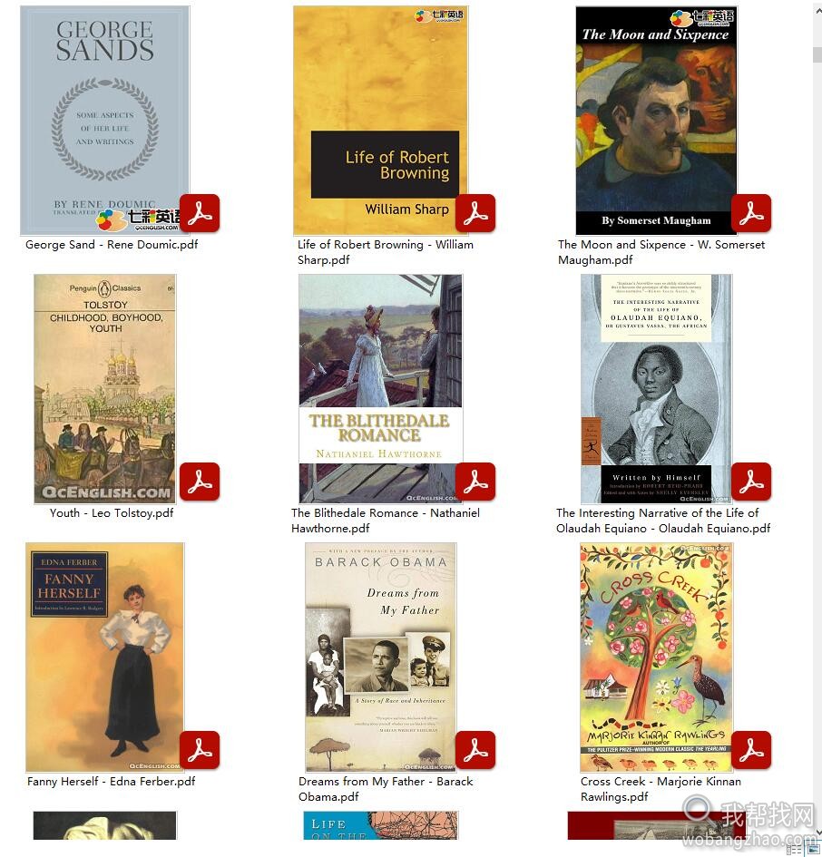 1000多本哲学与文学英文原版电子书籍阅读材料