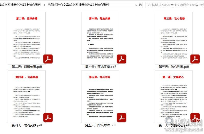 洗脑式控心文案成交率提升30%以上核心资料